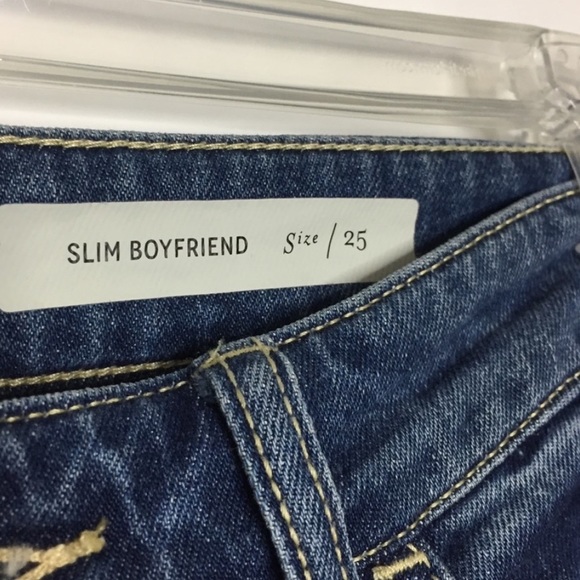 Anthropologie Pilcro Slim Boyfriend Jeans 25 Blue - Picture 3 of 11